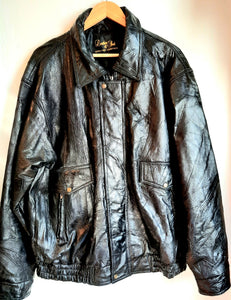 Bomber style Leather Jacket