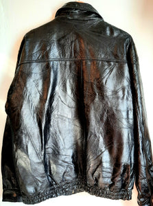 Bomber style Leather Jacket