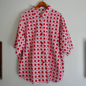 Cow Print Button-up Shirt
