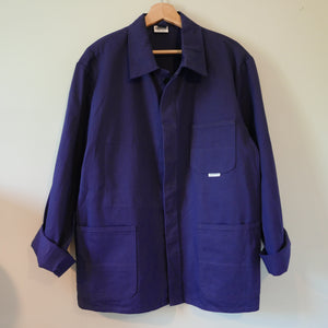 German Blue Cotton Chore Jacket