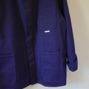 German Blue Cotton Chore Jacket