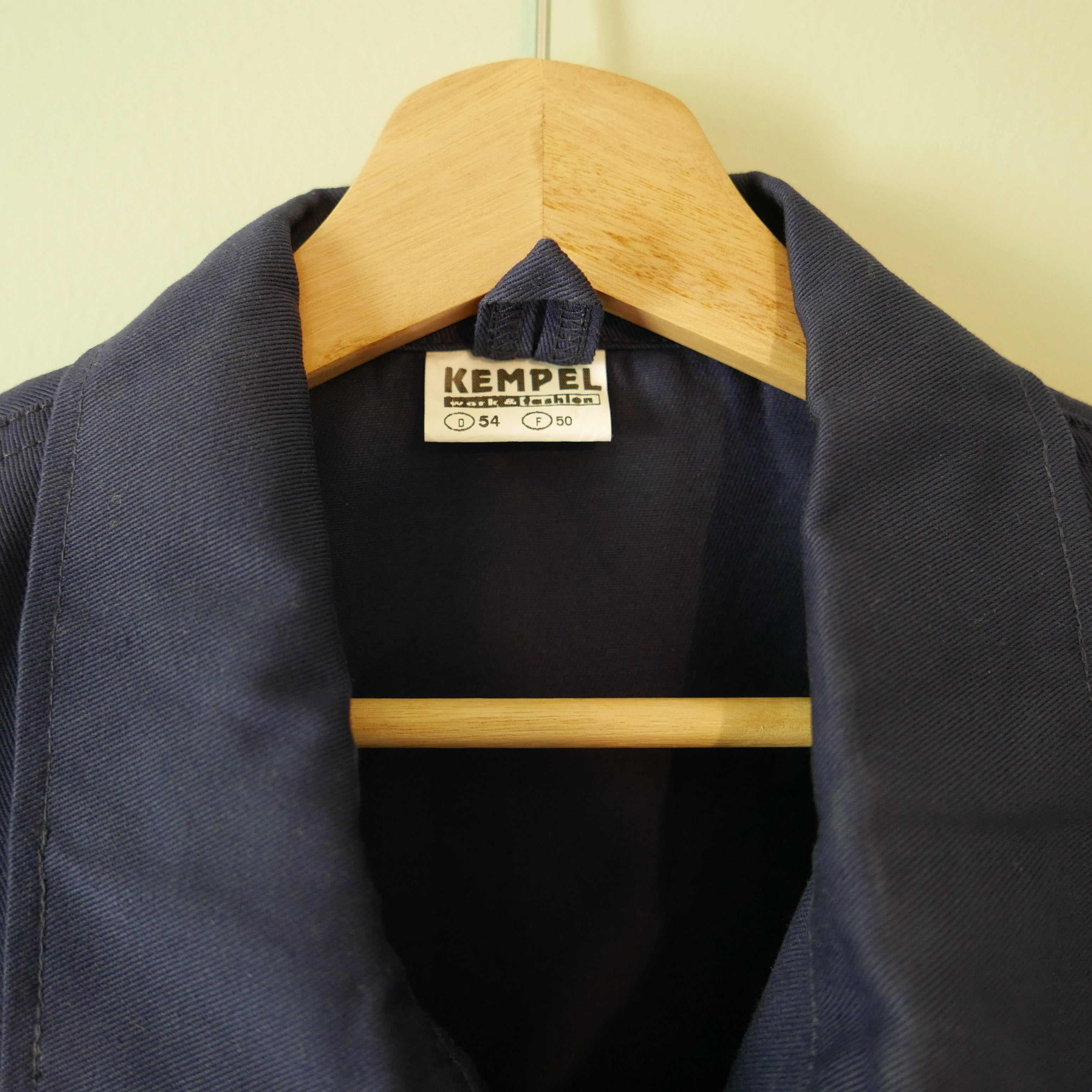 German Blue Cotton Chore Jacket