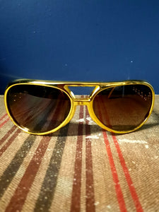 Gold Rimmed Sunglasses