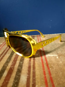 Gold Rimmed Sunglasses