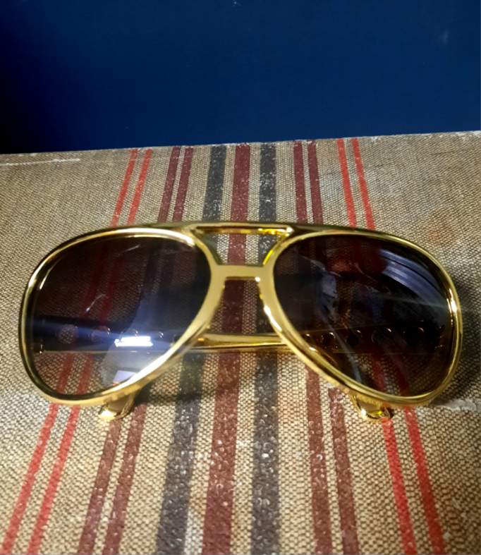 Gold Rimmed Sunglasses