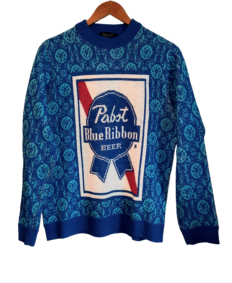 1970s Pabst Blue Ribbon Sweater